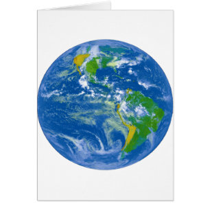 Cartão Mármore azul grande de NASAs