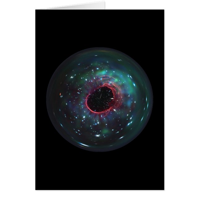 Cartão Mármore da bolha espacial (Frente)