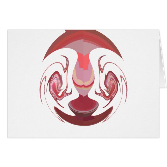 Cartão Maroon Majestade: Radiância Russa Texturizada Afri (Frente Horizontal)