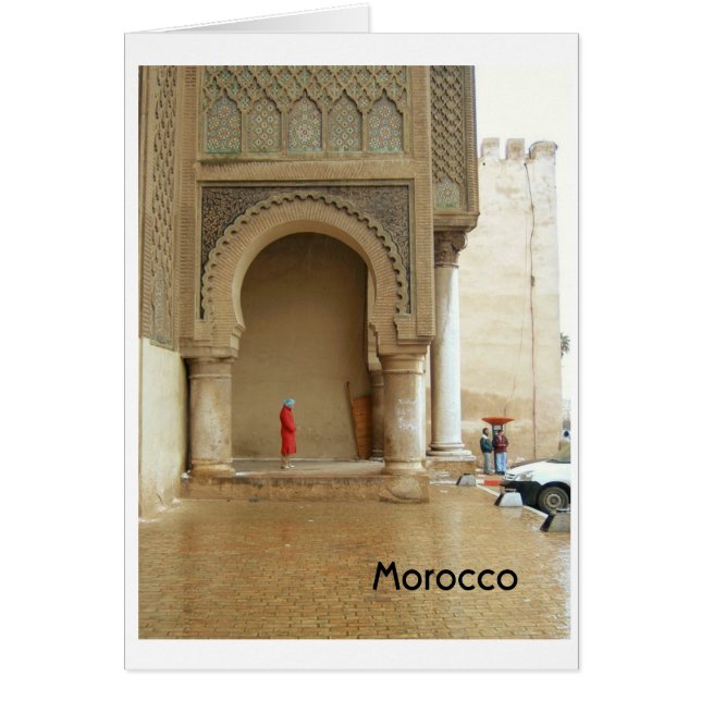 Cartão Marrakech Palace Marrocos (Frente)