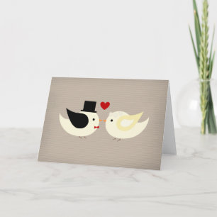 Cartão Married Canary Birds