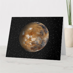 Cartão MARS with Stars - Greeting Card - BLANK INSIDE