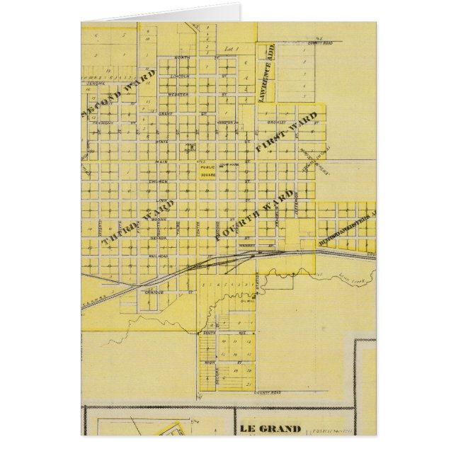 Cartão Marshalltown, Albion, Gilman (Frente)