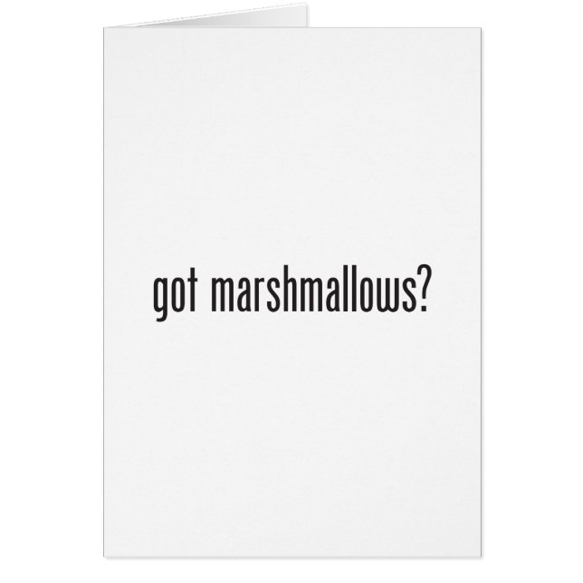 Cartão marshmallows (Frente)