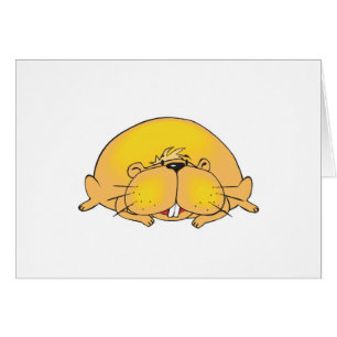 Cartão martelo preguiçoso gordo