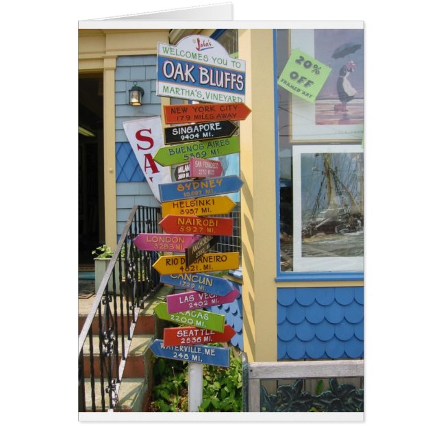 Cartão Martha's Vineyard 2 (Frente)