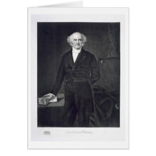 Cartão Martin Van Buren, 8.º Presidente do Estado Unidos