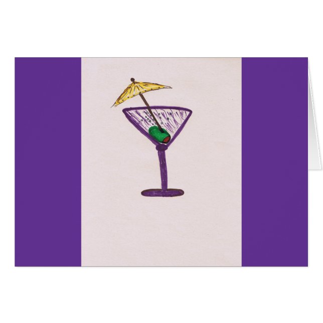 Cartão Martini Bachelorette (Frente Horizontal)