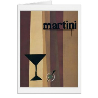 Cartão Martini (listras castanhas)