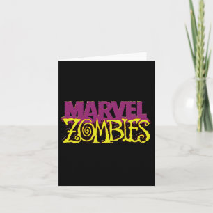 Cartão Marvel Zombies Logotipo oficial de cor Dia das Bru