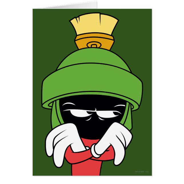 Cartão MARVIN THE MARTIAN™ Pout (Frente)