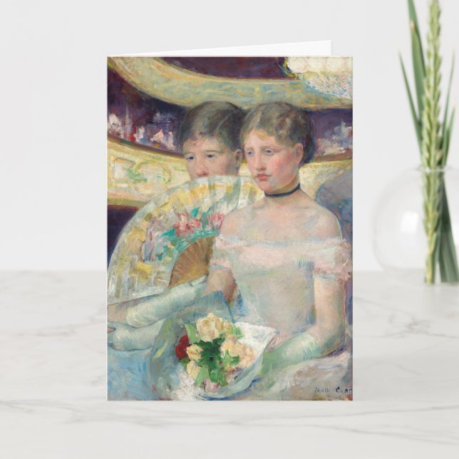Cartão Mary Cassatt - O camarote (Frente)