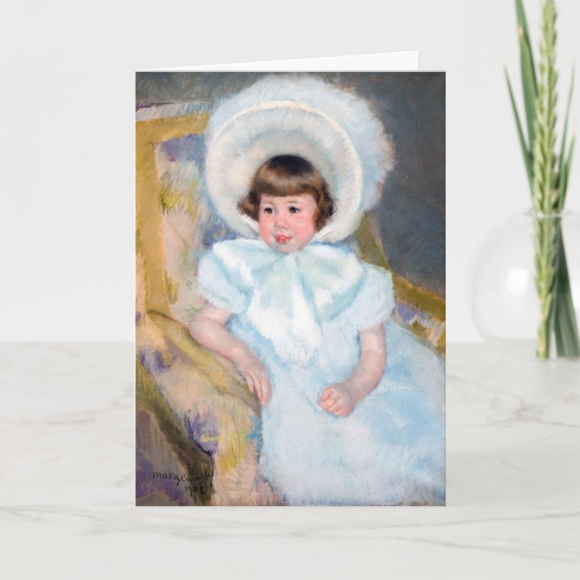 Cartão Mary Cassatt - Retrato Louise-Aurore Villeboeuf (Frente)