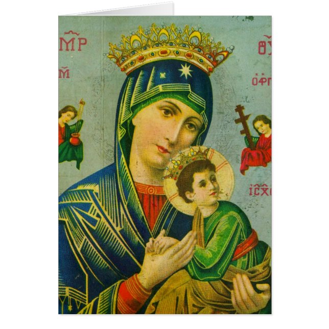 Cartão Mary e Criança (Frente)