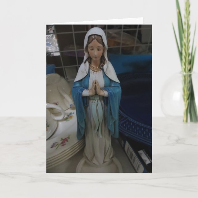 Cartão Mary Entre Pratos (Frente)