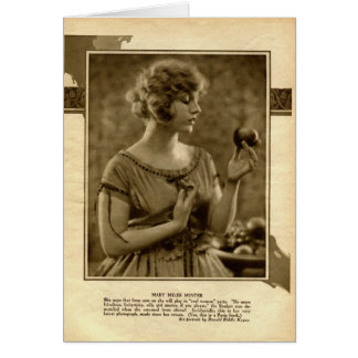 Cartão Mary Miles Minter 1921 retrato de safra