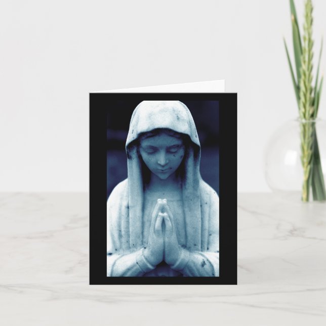 Cartão Mary no azul (Frente)