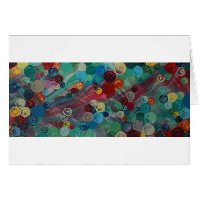 Cartão Mary Rafter abstrato (Frente Horizontal)