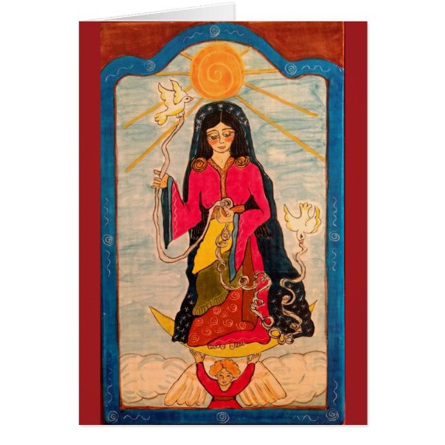 Cartão Mary Undoer dos nós (Frente)