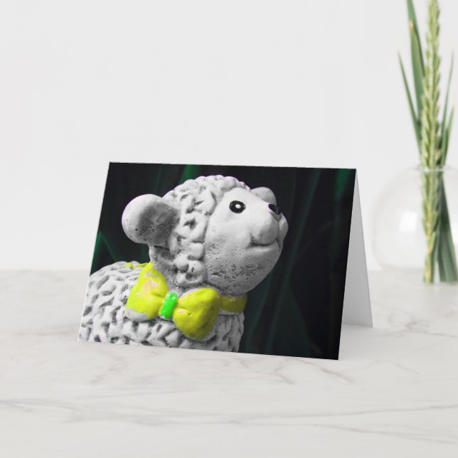 Cartão Mary's Lamb (Frente)