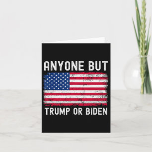 Cartão Mas Biden Ou Trump 2024 Anti Biden &amp; Trump Ele