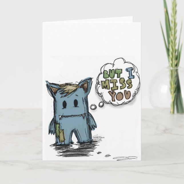 Cartão Mas eu falto-o (Frente)