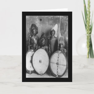 Cartão Masai Warriors Kenya, Africa 1920