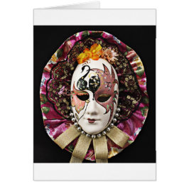 Cartão Máscara Bonita do Carnaval Masculino