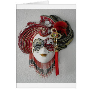 Cartão Máscara cerâmica veneziana