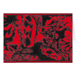 Cartão Máscara da morte vermelha