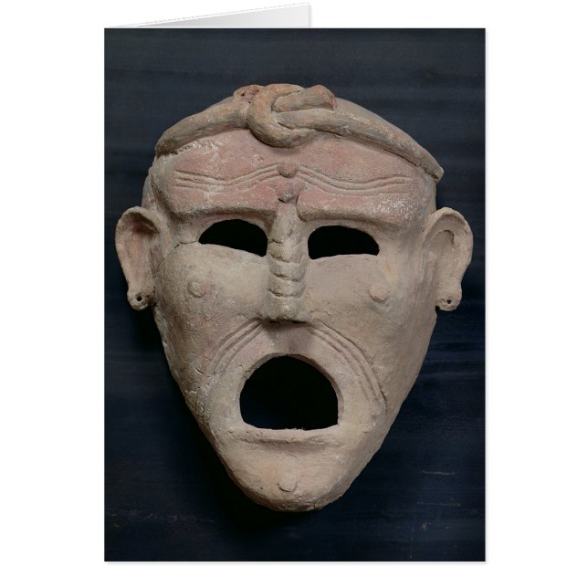 Cartão Máscara de charme punic, século 3 a.C. (Frente)