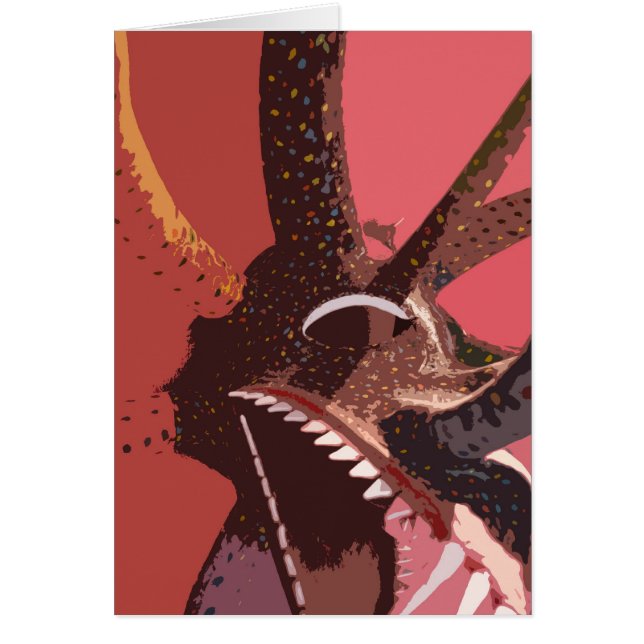 Cartão Máscara de Vejigante de Puerto Rico (Frente)