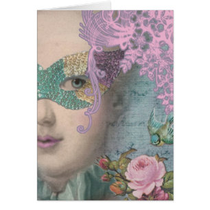 Cartão Mascarada francês