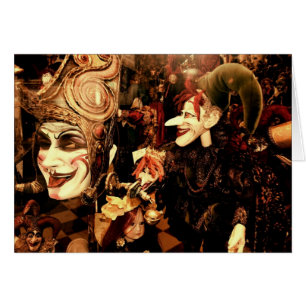 Cartão Máscaras Venetian