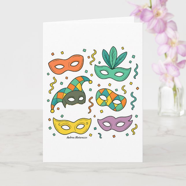 Cartão Máscaras Voadoras (Orquídea)