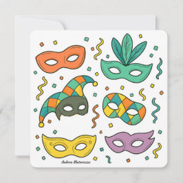 Cartão Máscaras Voadoras