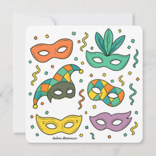 Cartão Máscaras Voadoras
