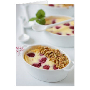 Cartão Mascarpone e Gratins de Framboesa