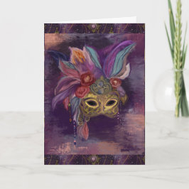 CARTÃO MASQUERADE VENEZA  ARTE     