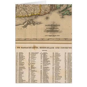 Cartão Massa, Rhode Island, Connecticut