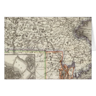 Cartão Massachusetts, Rhode Island 2