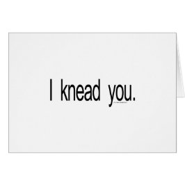 Cartão Massagem - eu amasso-o