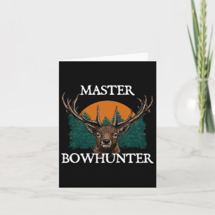 Cartão Master Bowhunter Dia de os pais caçando pais caçan