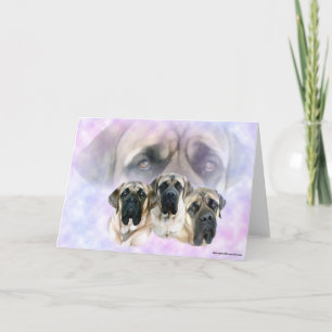 Cartão Mastiff Eyes of Love Card