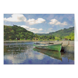 Cartão Mat. 4:19 Venham após Mim...pescadores de homens