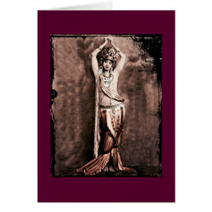 Cartão Mata Hari Belly Dancer Costume