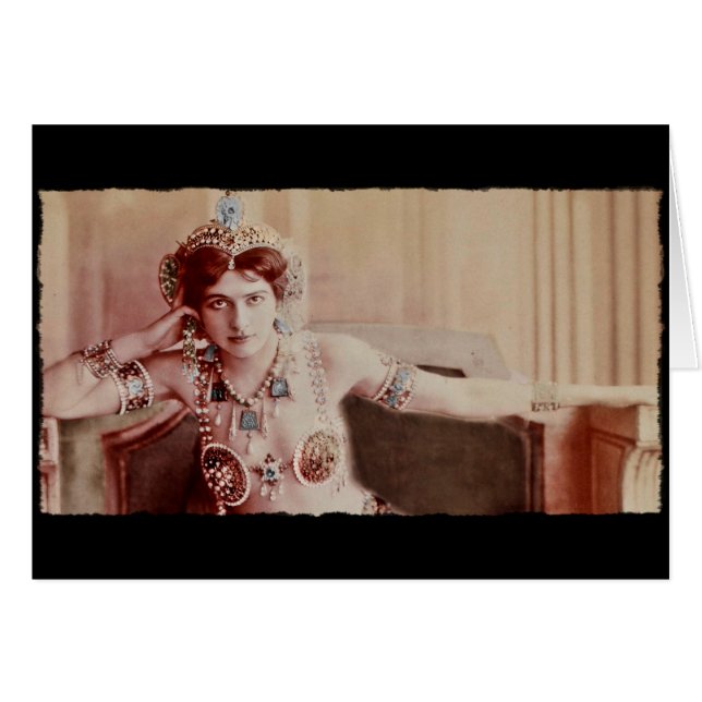 Cartão Mata Hari Harem Costume (Frente Horizontal)