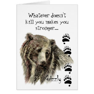 Cartão Matar que engraçado do urso de urso das citaçõe