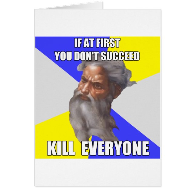 Cartão Matares do deus do troll (Frente)