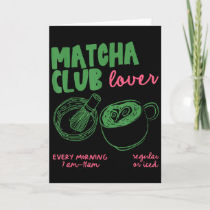 Cartão Matcha Club Chá Verde Matcha Latte Regular ou Gela
